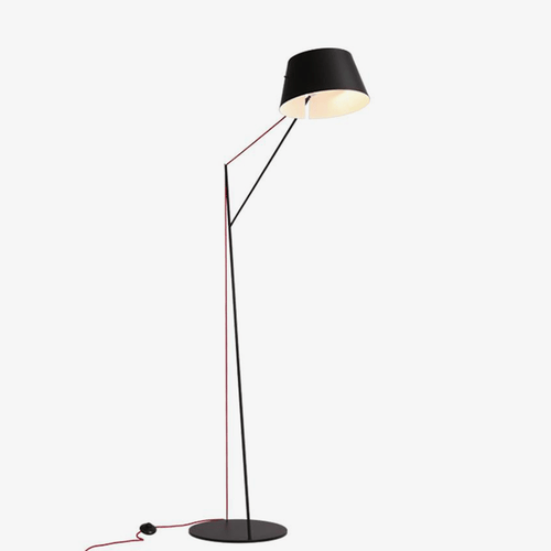 Lampadaire design noir Long