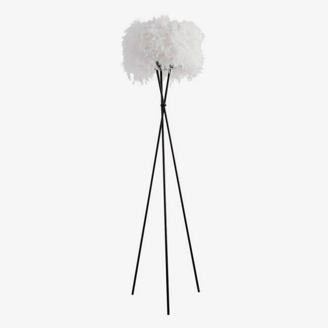 Lampadaire LED à plumes sur trois pieds Room