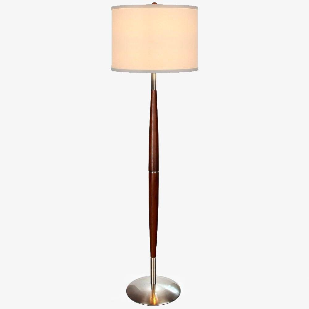 Lampadaire LED abat-jour en tissu Standing