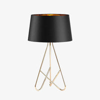 Lampe à poser design avec abat-jour et pieds chromés Novelty