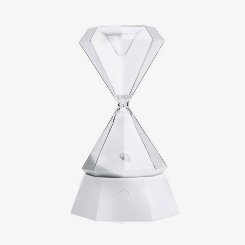 Lampe à poser design en sablier de verre Hourglass