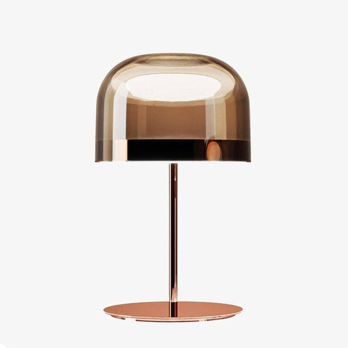 Lampe à poser design LED en métal avec abat-jour en verre style Mushroom - vue 2 sur 10