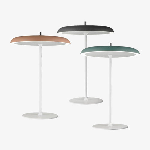 Lampe à poser design LED en métal avec abat-jour oval Leyra - vue 2 sur 10