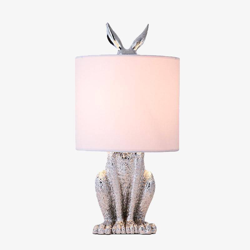 Lampe à poser design LED en résine style lapin Decor - vue 2 sur 7