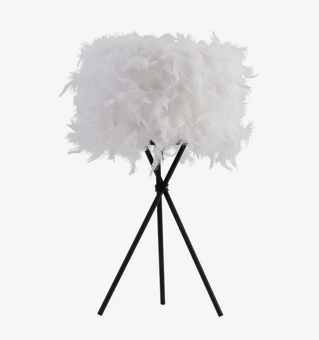 Lampe de chevet LED à plumes sur trois pieds Room - vue 2 sur 5
