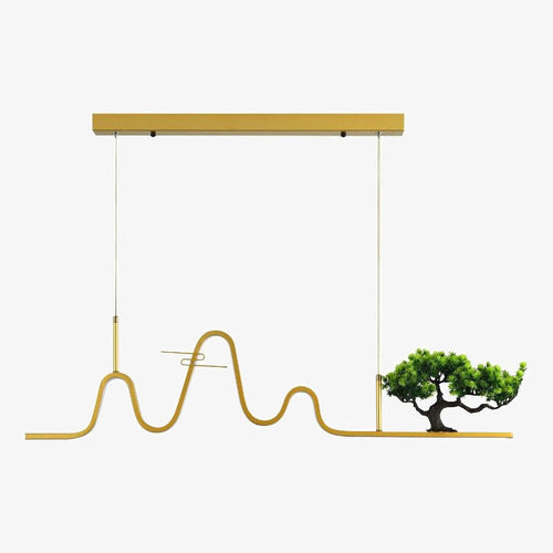 Lustre design à LED en forme de vague Lusteria - vue 2 sur 8