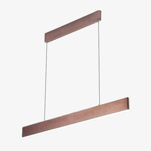 Lustre design LED barre très fine rectangulaire suspendue