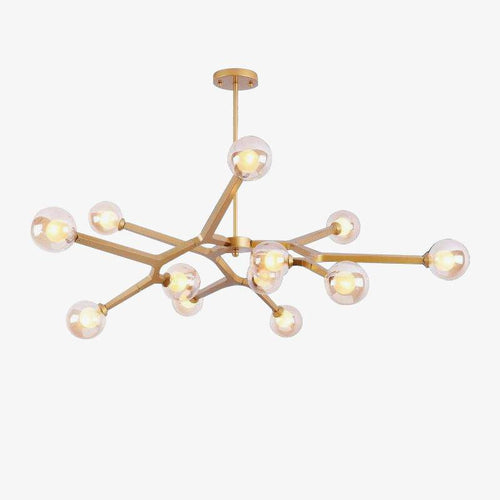 Lustre design LED boule de verre - vue 2 sur 10