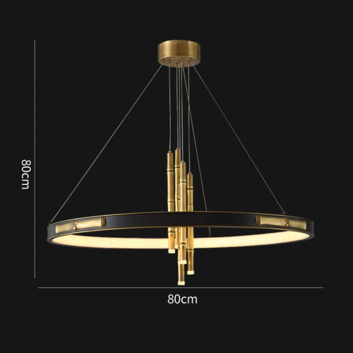 Lustre moderne et circulaire style chinois luxury Yoshi - vue 5 sur 6