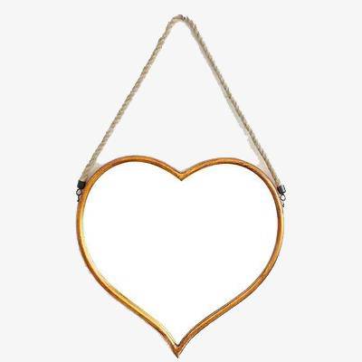 Miroir mural suspendu en forme de coeur Alloy - vue 2 sur 8
