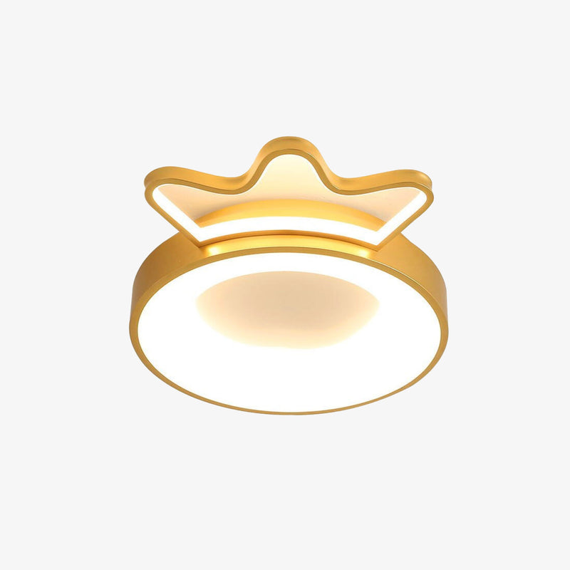 Plafonnier enfants LED en forme de couronne colorée Principesa