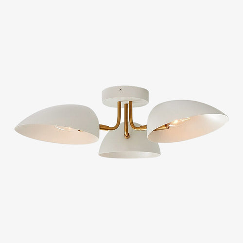 Plafonnier moderne avec 3 lampes en métal Ranya