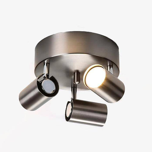 Plafonnier rond à spots LED ajustable