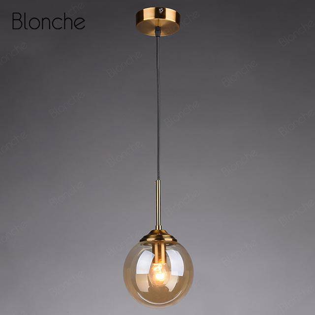Suspension design boule en verre fumé Hang - vue 12 sur 13