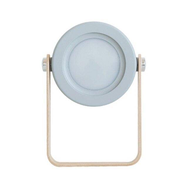 Lampe de bureau et chevet à LED orientable avec support en bois - vue 5 sur 5