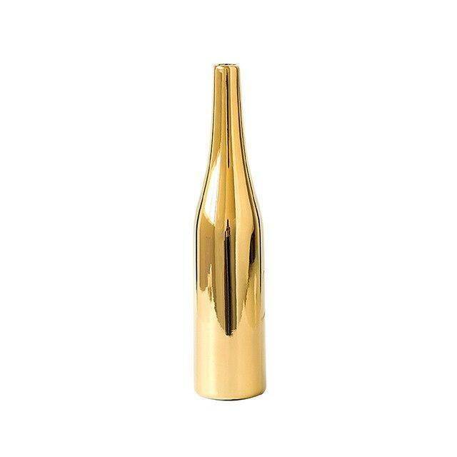 Vase moderne en métal doré C - vue 4 sur 4