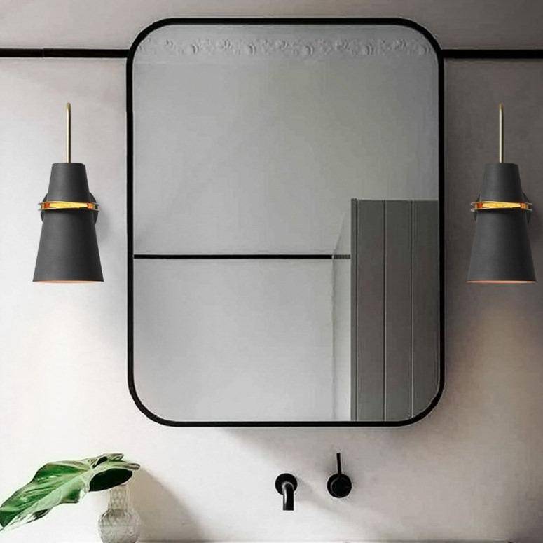 Applique design à LED conique en métal coloré Retro - vue 2 sur 7
