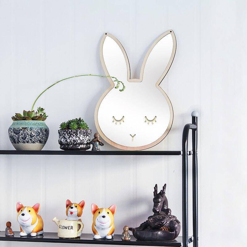 Miroir mural en forme de lapin Decoration - vue 2 sur 3
