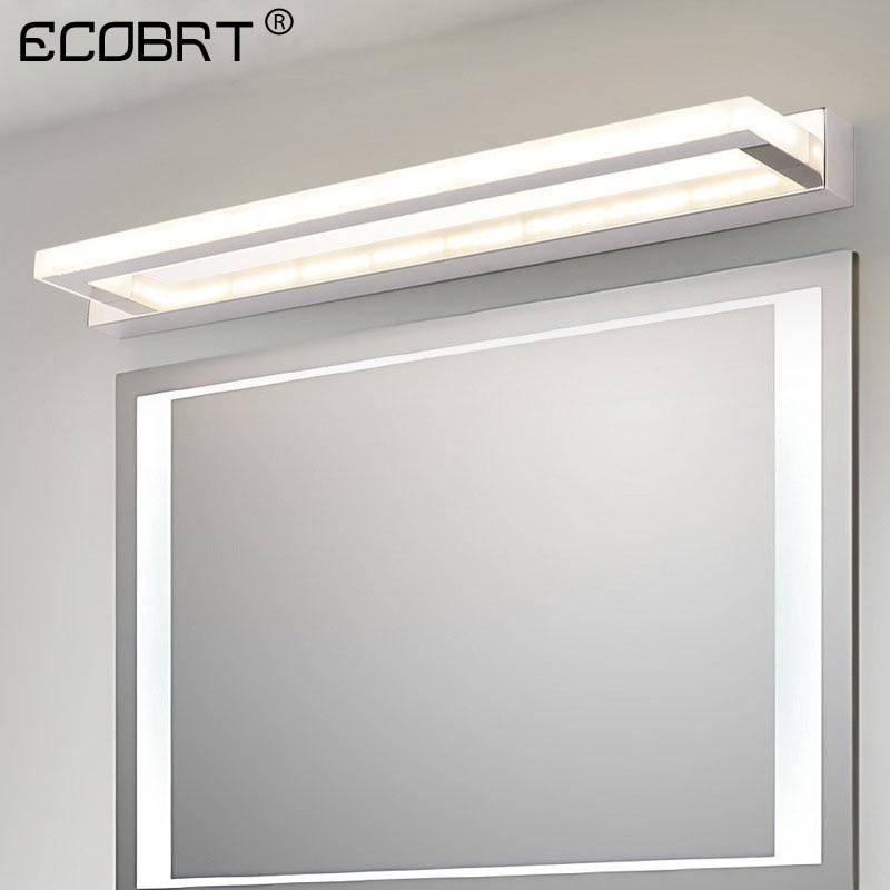 Applique murale LED chromé pour miroir 42cm