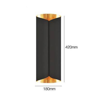 Applique murale design LED en métal style tuile dorée Sofa - vue 7 sur 7