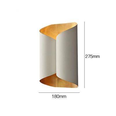 Applique murale design LED en métal style tuile dorée Sofa - vue 6 sur 7