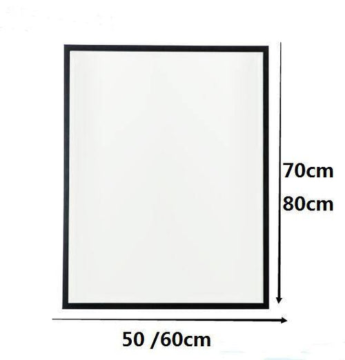 Miroir mural rectangulaire avec cadre noir fin Basin - vue 3 sur 7