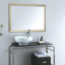 Miroir mural rectangulaire avec cadre en métal Narrow