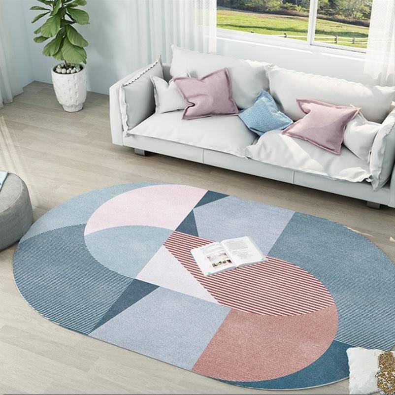 Tapis ovale moderne aux formes géométriques Sofa C - vue 3 sur 3