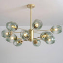 Lustre design avec branches et boules en verres Ball