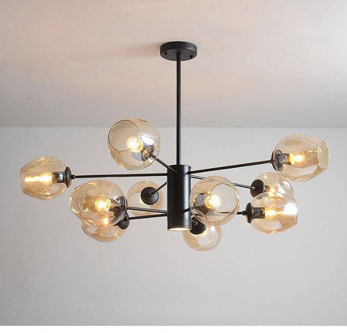 Lustre design avec branches et boules en verres Ball - vue 15 sur 17
