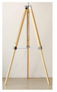 Lampadaire trépied ajustable avec abat-jour en tissu American