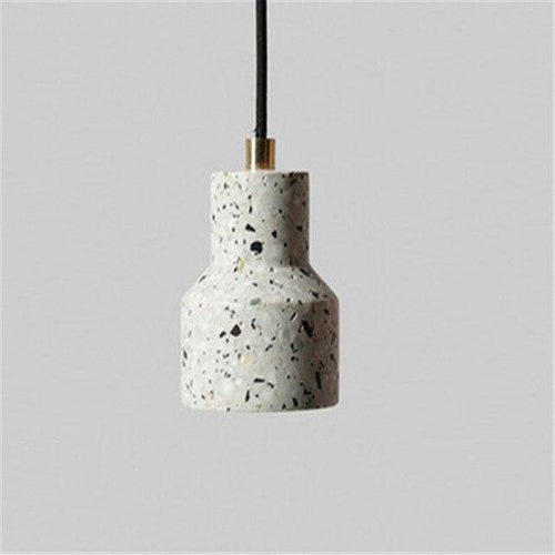 Suspension design en ciment style terrazzo coloré - vue 7 sur 9