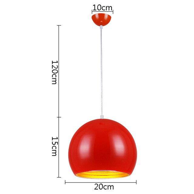 Suspension LED boule moderne colorée