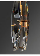 Suspension design en verre fumé cristal à LED Luxury