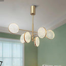 Lustre design doré à branches et lampes Luxury