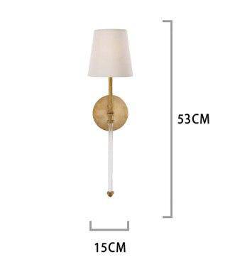 Applique murale LED barre et abat-jour en tissu Traditional - vue 6 sur 6