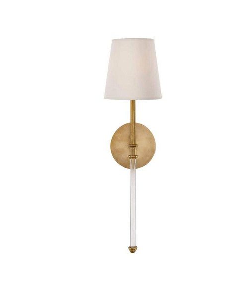 Applique murale LED barre et abat-jour en tissu Traditional - vue 5 sur 6