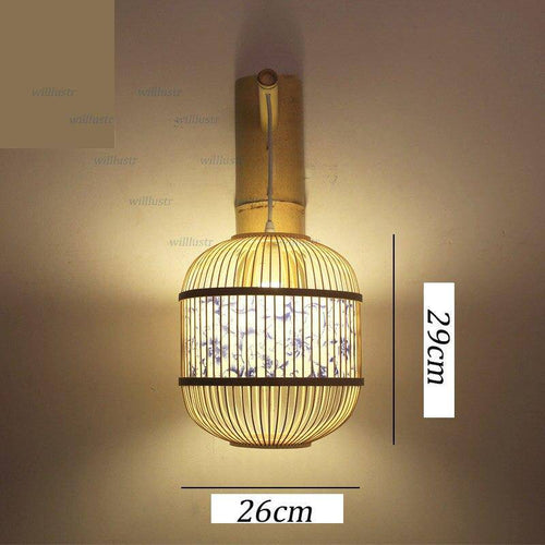 Applique suspendue en bambou style japonais Vintage - vue 4 sur 5