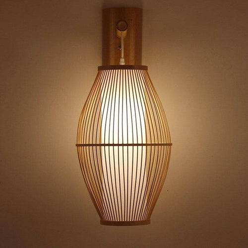 Applique murale en rotin LED arrondie Tea - vue 5 sur 4