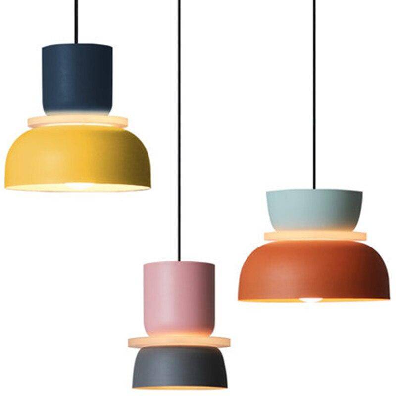 Suspension design arrondi coloré en métal Modern - vue 13 sur 18