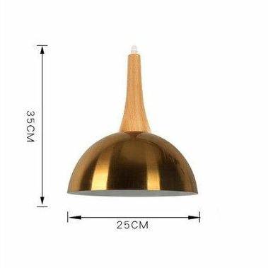 Suspension demi boule coloré et support en bois - vue 11 sur 16