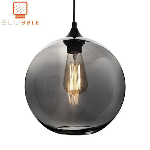 Suspension boule en verre coloré ou fumé Blubble - vue 3 sur 5