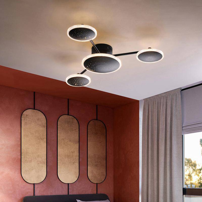 Plafonnier design avec plusieurs ronds LED Creative - vue 4 sur 10