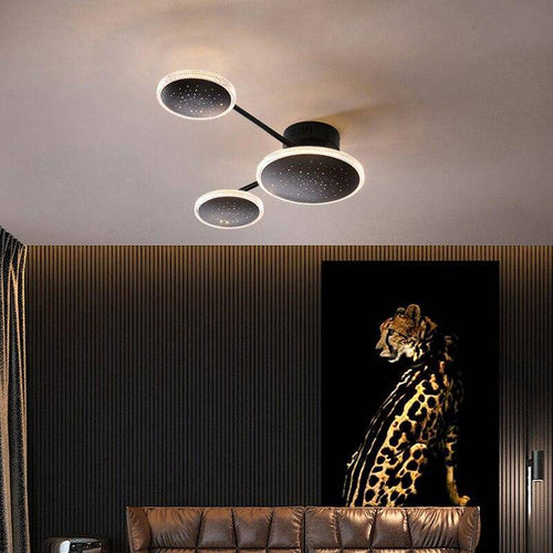 Plafonnier design avec plusieurs ronds LED Creative - vue 4 sur 10