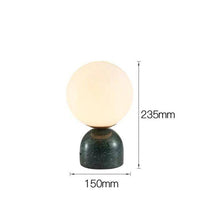 Lampe de bureau ou chevet à LED avec support façon marbre