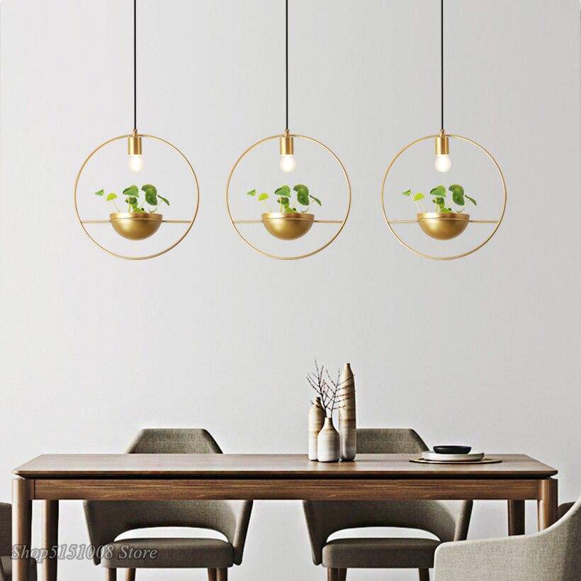 Suspension design LED avec anneau doré et métal et demi-sphère Luxury - vue 4 sur 6