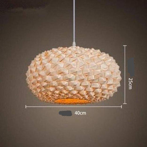 Suspension LED avec abat-jour en rotin de différentes formes Rui - vue 7 sur 6