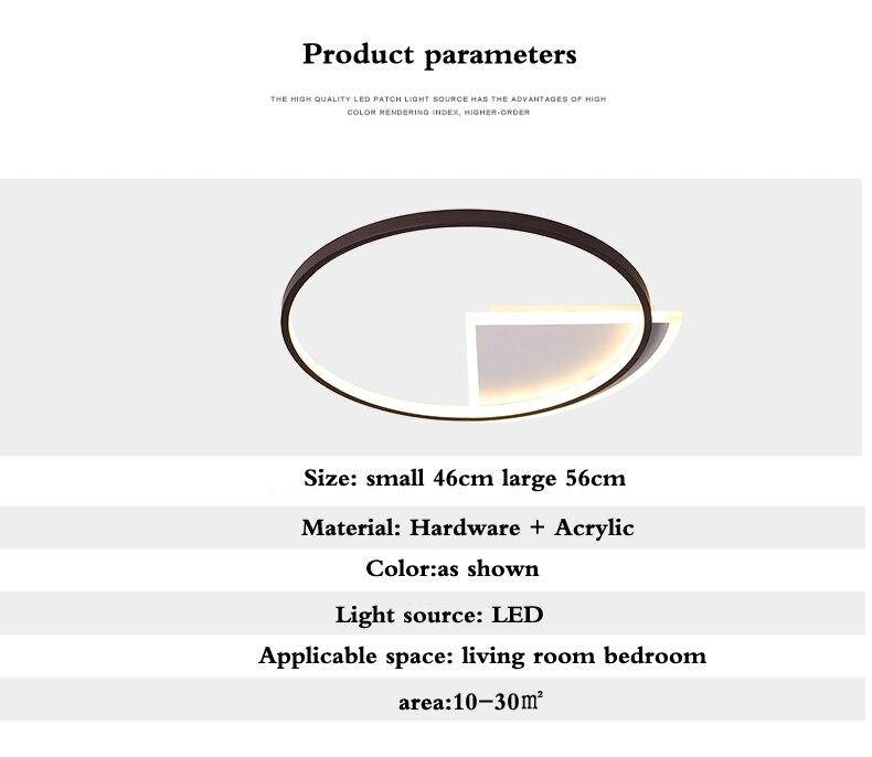 Plafonnier LED moderne rond Study