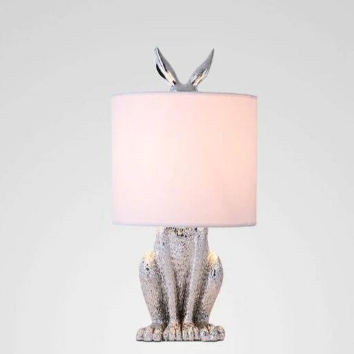 Lampe à poser design LED en résine style lapin Decor - vue 6 sur 7