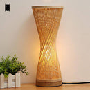Lampe de chevet en bamboo style japonais